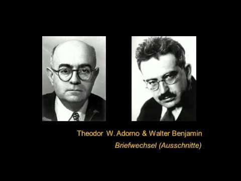 Theodor W. Adorno & Walter Benjamin: Briefwechsel (Ausschnitte) 1/3 - YouTube
