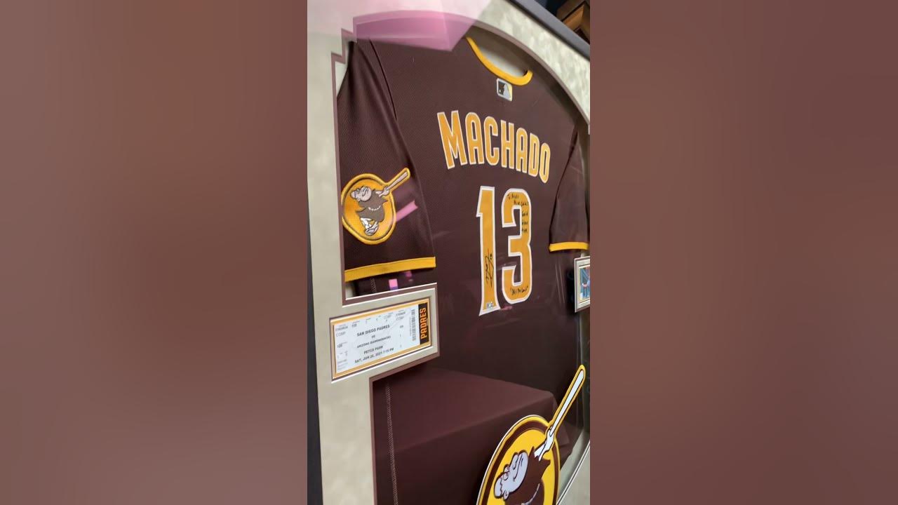 Manny Machado San Diego Padres Autographed Nike Authentic Brown Jersey