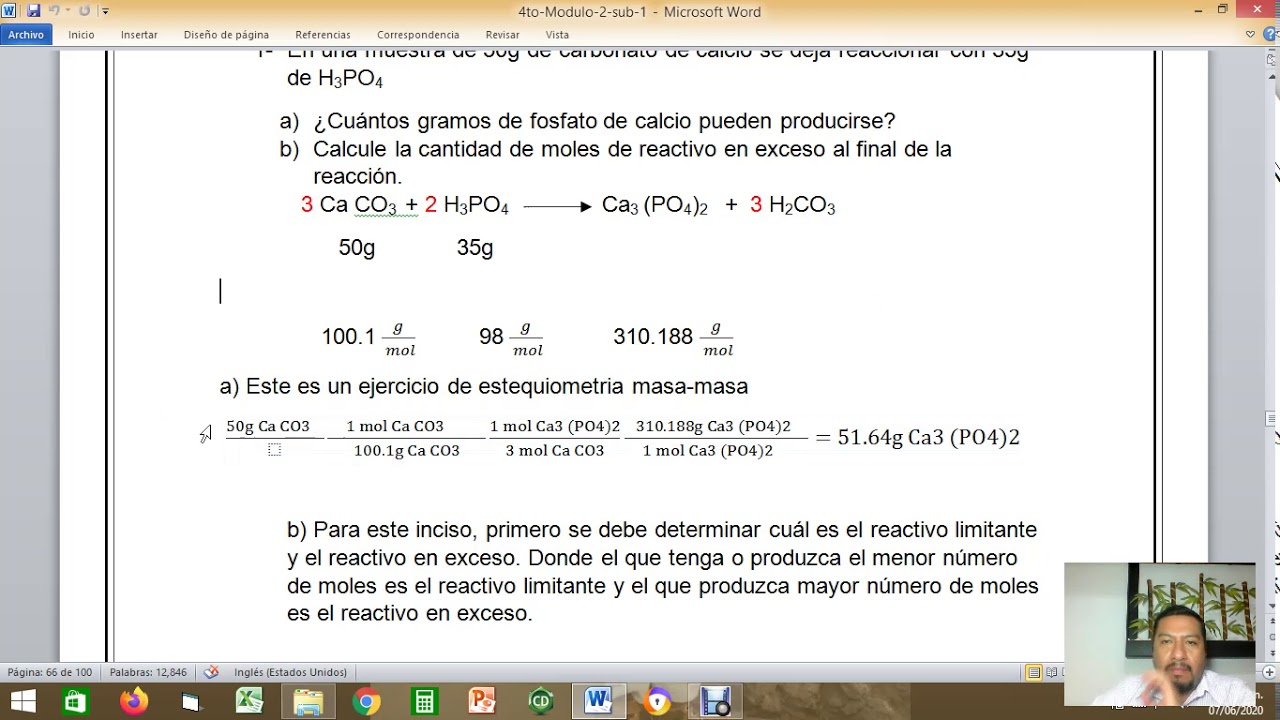 Reactivo en exceso y limitante YouTube Reactivo en exceso y limitante YouTube
