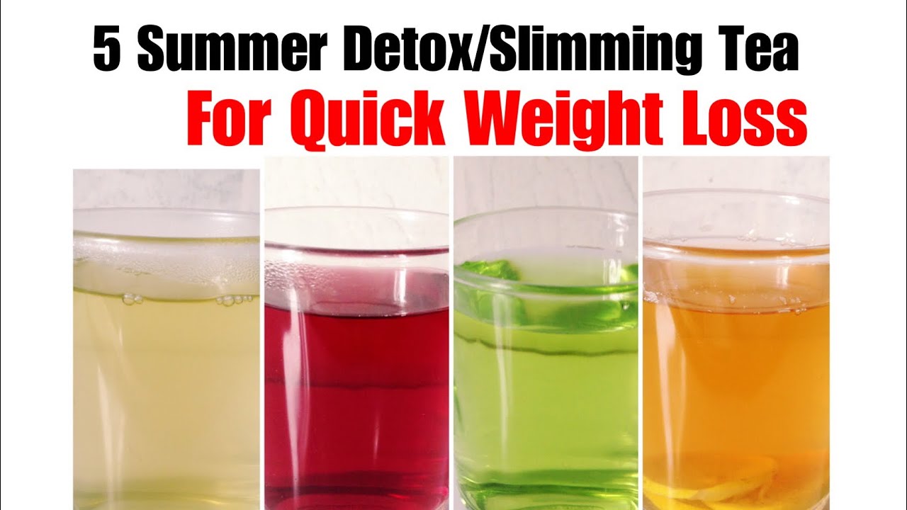 5 Detox Tea for Weight Loss | Slimming tea to lose weight in Summers | Fat  loss Recipe