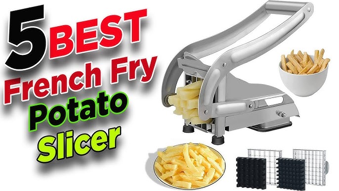 GULKA Commercial Grade French Fry Cutter With 2 Blades, Professional Potato  Cutter Stainless Steel, Potato Slicer French Fries, Press French Fries
