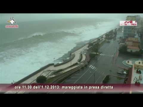 Ciclone Nettuno, mareggiata a Catanzaro Lido  (1 dicembre 2013)