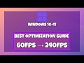 How To Optimize Windows For Full Performance! (Best Guide)