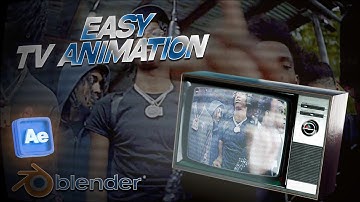 TV SCREEN ANIMATION | Blender & After Effects Tutorial #aftereffectstutorial #blenderanimation