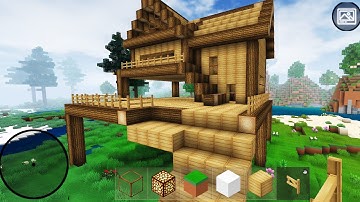 Mini Block Craft 3D Gameplay #58 (iOS & Android) | Wooden House 🏘️