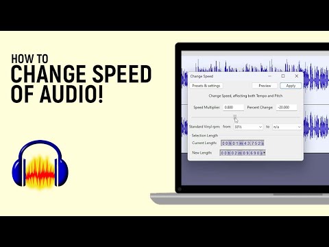 How to Change Speed of Audio using Audacity software
