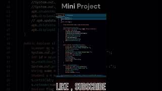 how to create Student Management system using oops in java mini project #coding #java #code #shorts