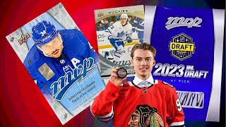 CONNOR BEDARD FIRST NHL ROOKIE CARDS! - 2023-24 Upper Deck MVP Hockey Hobby Box Break