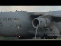 C17 Globemaster vortex in front of turbine during reverse Oshkosh 2018