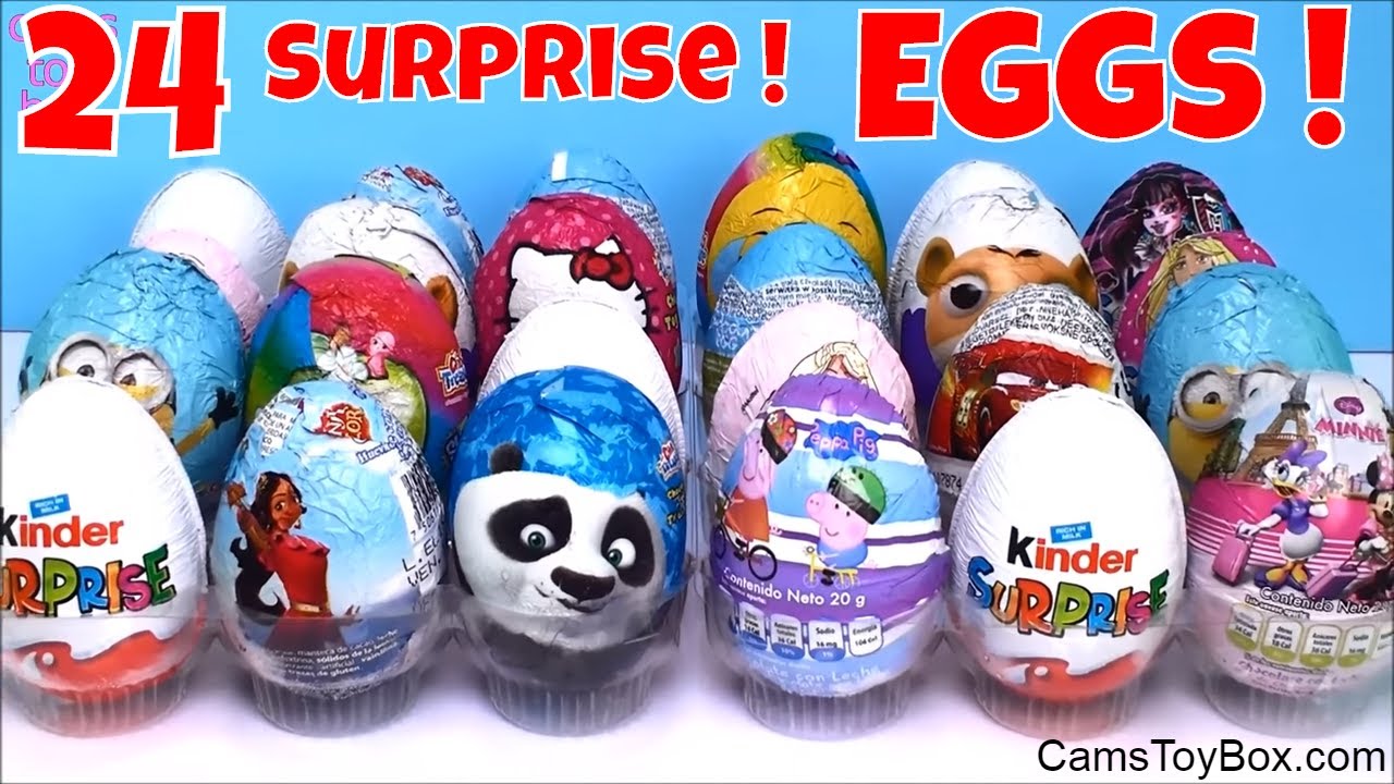 Киндеры 24. Choco Egg＆Surprise Eggs.