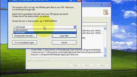 PSPdisp v0.2 setup on XP