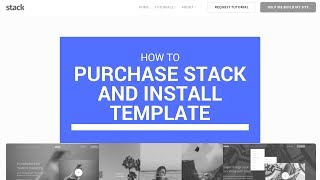 How to Purchase Stack and Install WordPress Template