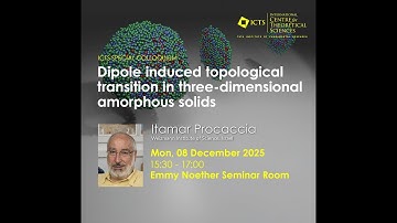 Dipole induced topological transition in three-dimensional amorphous solids by Itamar Procaccia