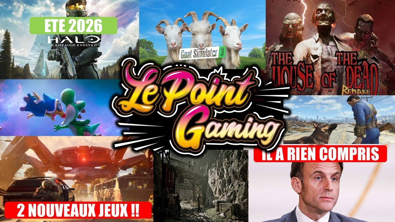 🔥ACTU GAMING DU JOUR (8/2):  HALO EVOLVED, MACRON EXPLOSION, GOTHIS REMAKE, ARC RAIDERS, CRONOS ...