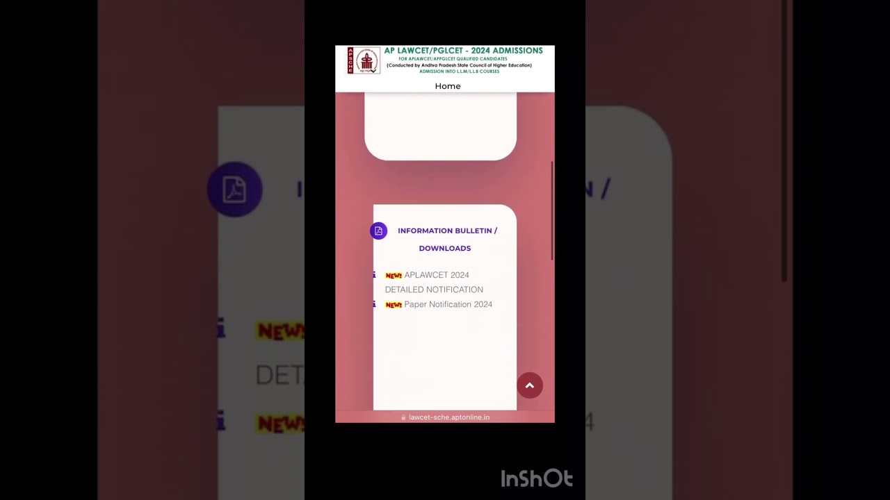 Ap lawcet 2024 registration dates 