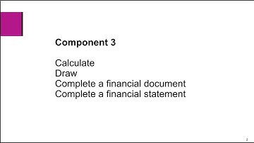 BTEC Bitesize- Component 3: Calculate, Draw, Complete - BTEC Tech Award (2022) Enterprise