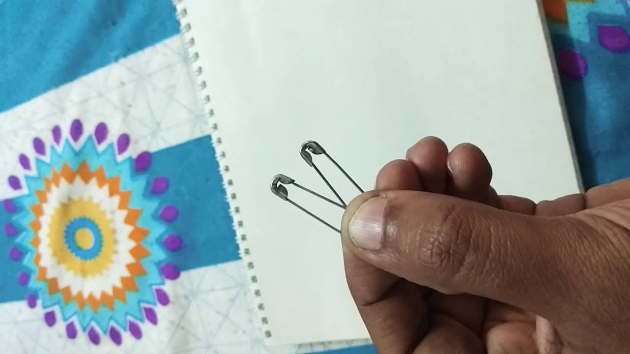 Magic trick with Safety pins YouTube