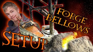 Medieval FORGE BELLOWS Setup