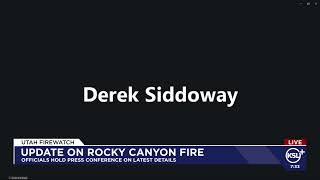 Update on Rocky Canyon Fire