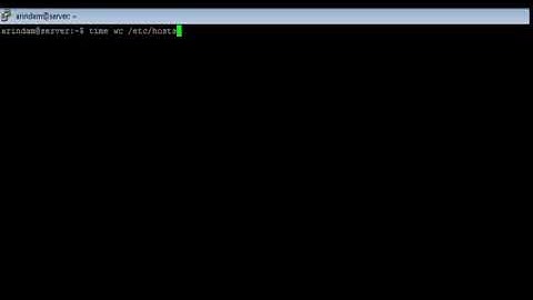 Linux - time Command - w3resource