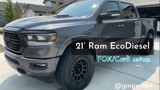 2021 Ram EcoDiesel w/ Fox 2.5 Coilovers & Carli UCA & 35” tires w/ 18” Method wheels!