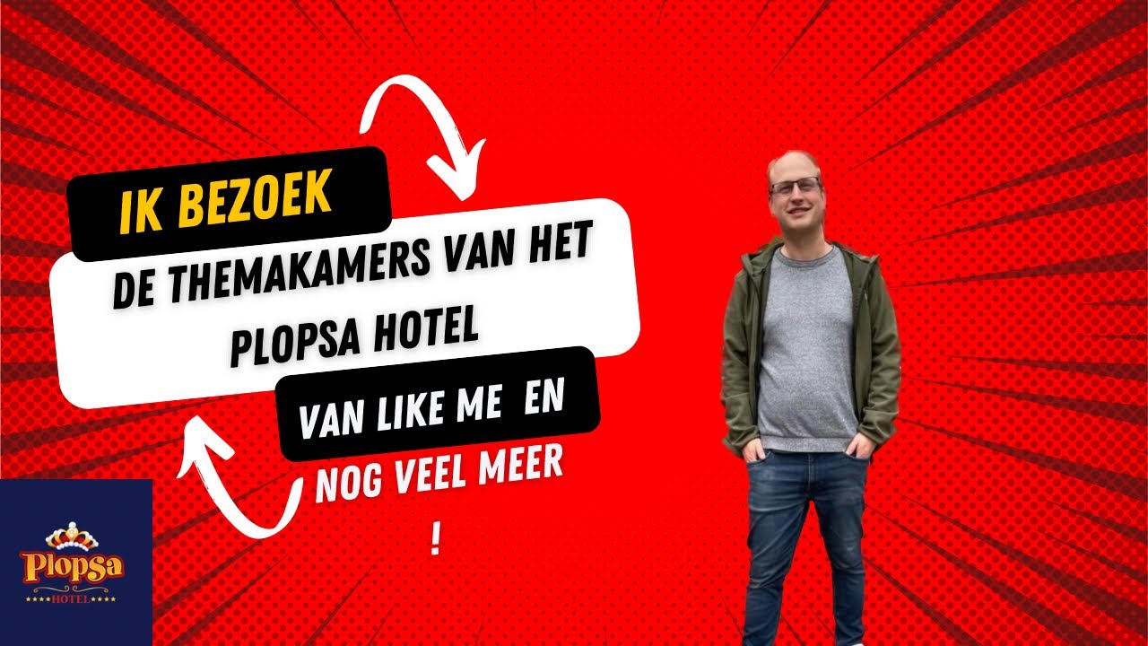 Exclusief ik bezoek de Speciale Themakamers in het Plopsa hotel !