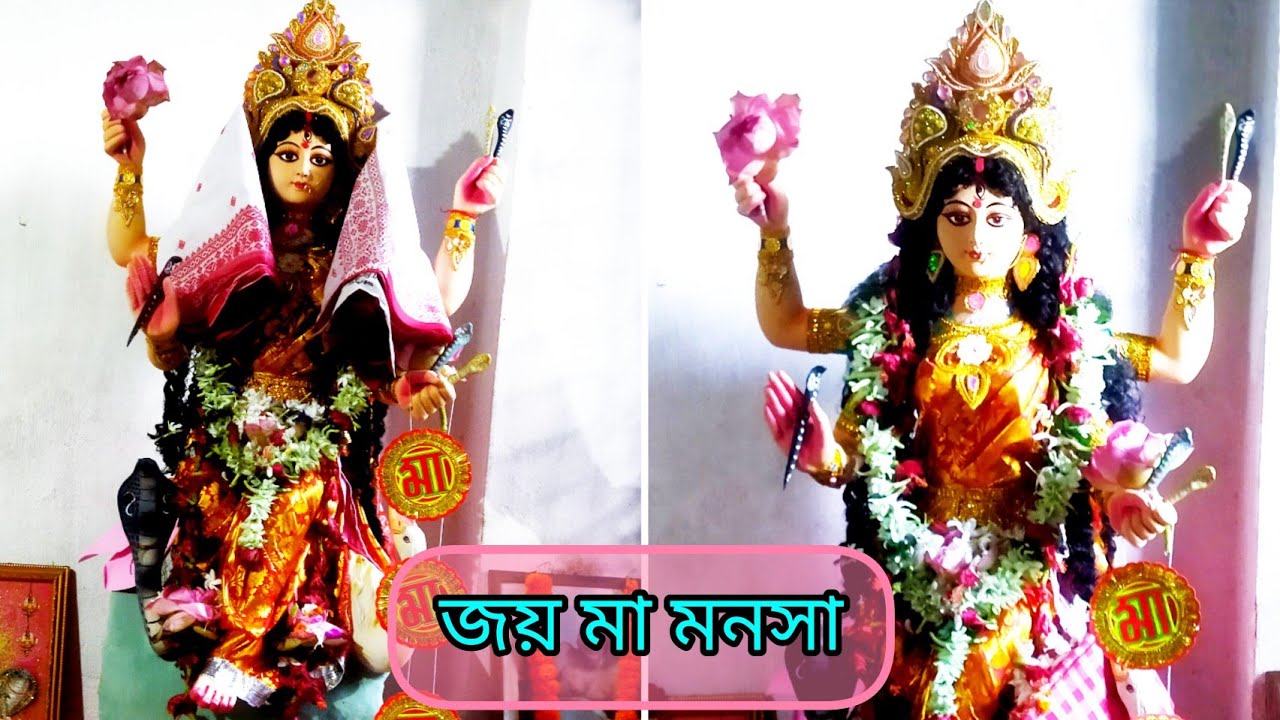 বাড়িতে মনসা পূজা।। কাকিমা ভরে পড়ে কী কী বললো।। #viral #dailyvlog #maamonosha #trending