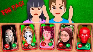 Yuta Mio Telfon Semua HANTU TANPA MULUT Jam 3:00 Pagi 😱 | Sakura School Simulator