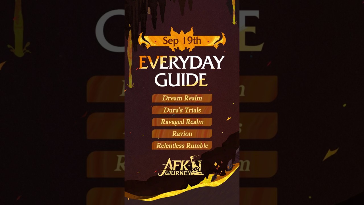 19th September Guide for 