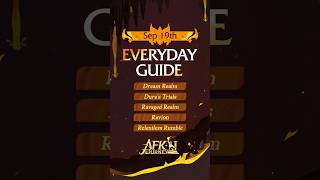 19th September Guide for #afkjourney | #dreamrealm #duratrials #ravagedrealm #ravion