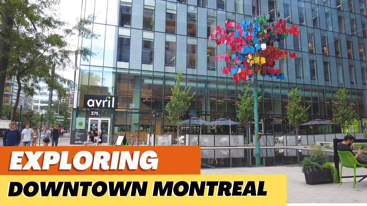 Downtown Montreal from Canada Place to Square Victoria Metro in 4K!