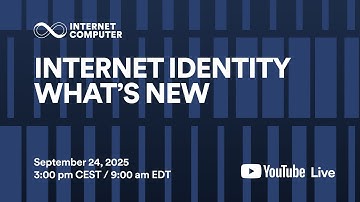 What’s New with Internet Identity