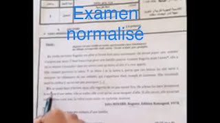 Examen normalisé 2016