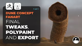 Dune Concept FanArt: Final Tweaks, Polypaint and Export