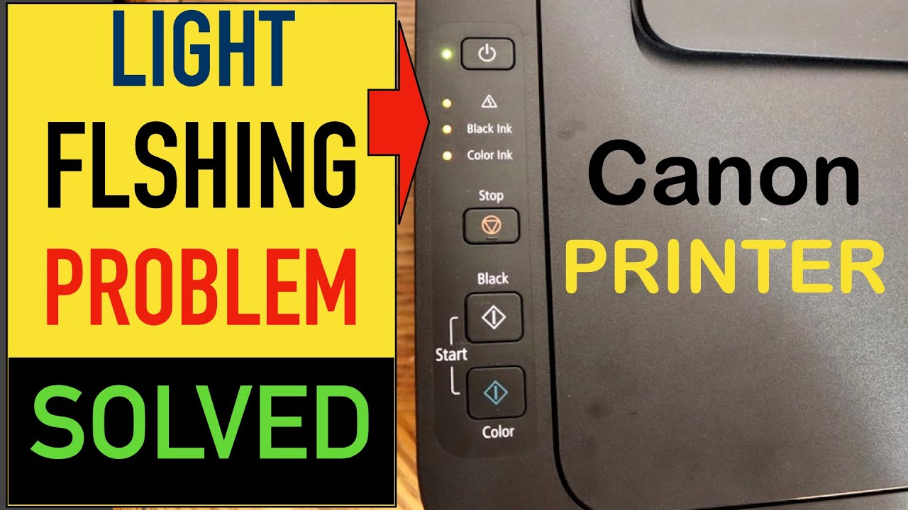 Bevise schweizisk bølge Canon PIXMA Light Blinking Error Problem "Solved" !! - YouTube