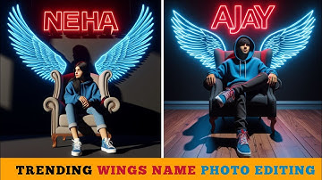 Trending Wings Name Photo Editing l 3D Ai Cartoon Image Editing Single Photo l Bing Image Generator