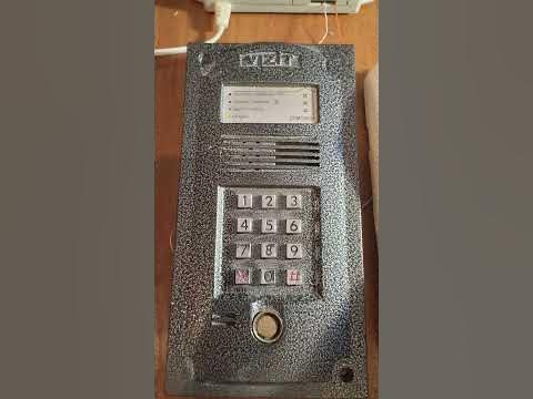 Установка индивидуального кода на домофоне VIZIT БВД-Н100 с помощью ...
