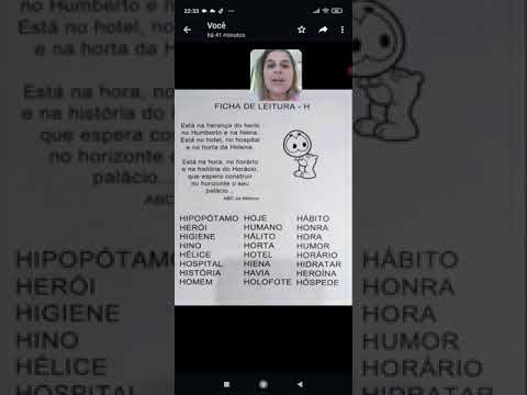 Atividade Complementar Ficha de Leitura Letra H