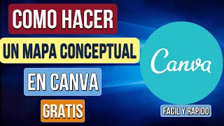 ✅COMO hacer un MAPA CONCEPTUAL en CANVA 👌👌
