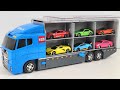トミカ☆世界の高級な車のミニカーを開封しておかたづけコンボイへ収納☆ ポルシェ、ランボルギーニ、アストンマーティン、メルセデス☆AMGなど