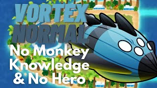 Famous Vortex Normal Tutorial | No Monkey Knowledge & No Hero | BTD6 Polyphemus Profile