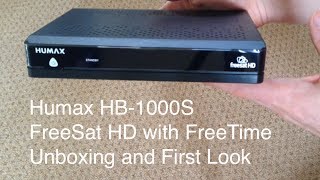 Humax HB-1000S FreeSat HD with Freetime Unboxing