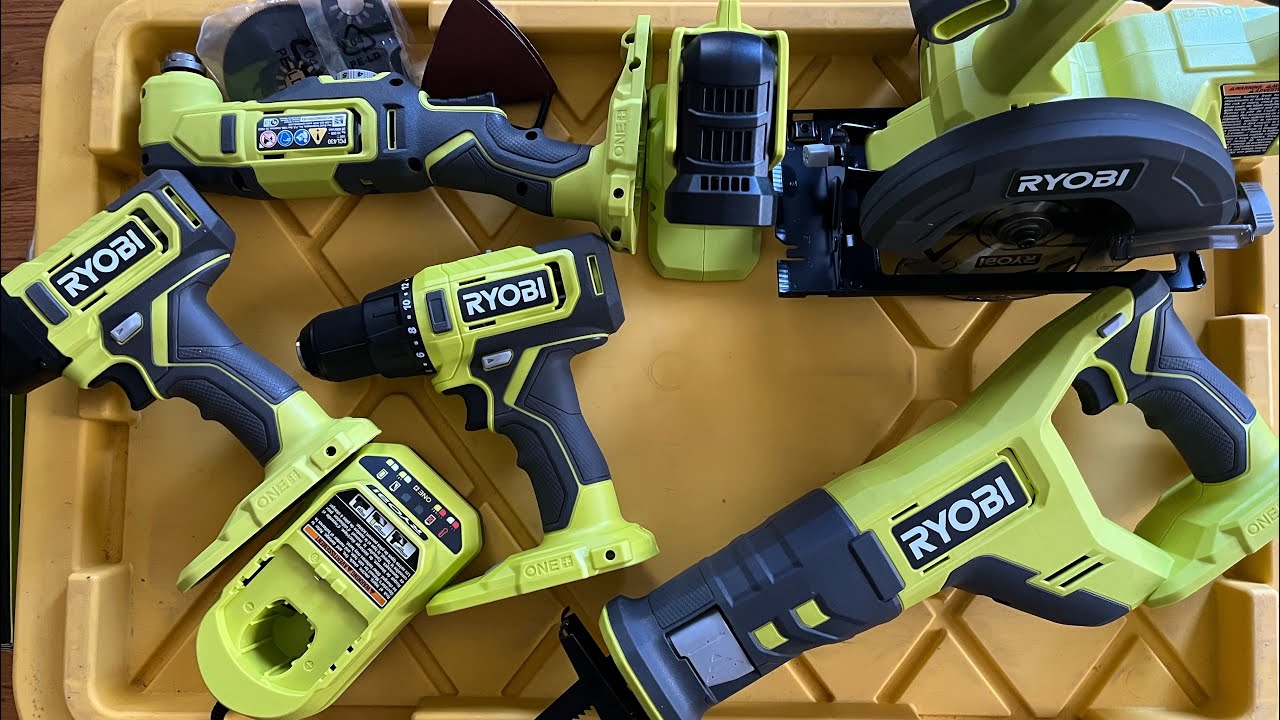 New Ryobi 6 Tool Combo Kit and Save 100+ Unboxing Bonus) YouTube