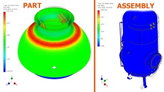 Tutorial Inventor - 042 FINITE ELEMENT ANALYSIS - Parts and Assemblies (Pressure)