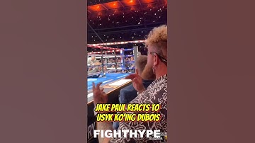 Jake Paul LIVE REACTION to Usyk KNOCKING OUT Daniel Dubois from RINGSIDE