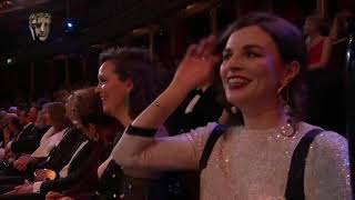 Margot Robbie's Hilarious Speech for Brad Pitt's Supporting Actor Win  EE BAFTA Film Awards 2020