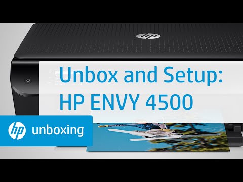 Unboxing and Setting Up the HP Envy 4500 e-All-in-One Printer | HP