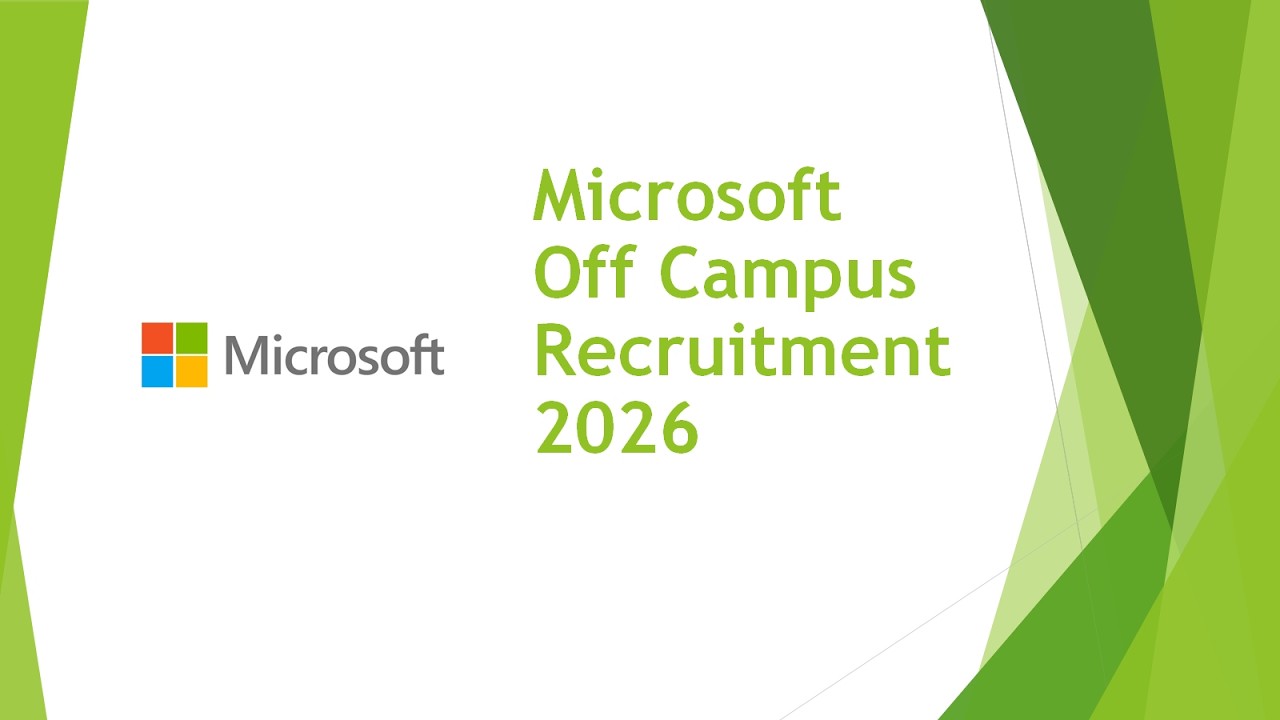 Microsoft Hiring 2026 | Freshers Eligible | ₹6-10 LPA