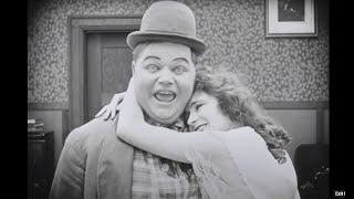 GOOD NIGHT NURSE, 1918, Comic Master Roscoe 'Fatty' Arbuckle in one of his funniest. w/Buster Keaton