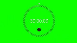 green screen stopwatch unik 30 menit HD 720p | free download